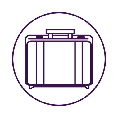 Portföy çanta izole simgesi