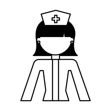 Hemşire avatar karakter simgesi