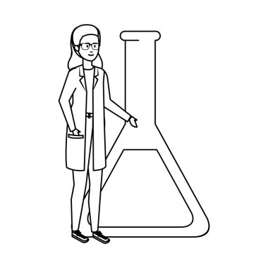 profesyonel kadın doktor tüp testi ile