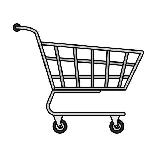 Stormarknad shopping cart ikonen — Stock vektor