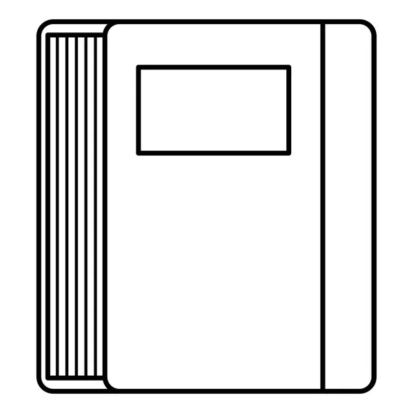 Buch Schule isoliert Symbol — Stockvektor