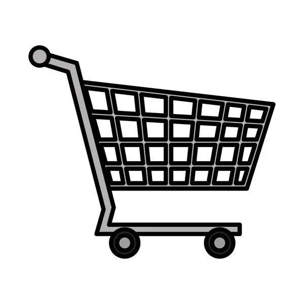 Süpermarket alışveriş sepeti simgesini — Stok Vektör