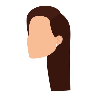 güzel bir kadın baş avatar karakter