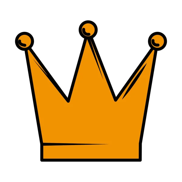 Királyné koronáját elszigetelt ikon — Stock Vector
