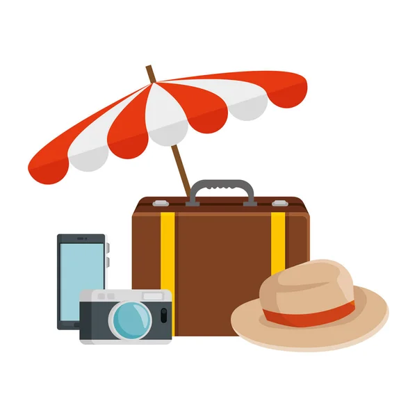 Turismo de viagens conjunto ícones —  Vetores de Stock