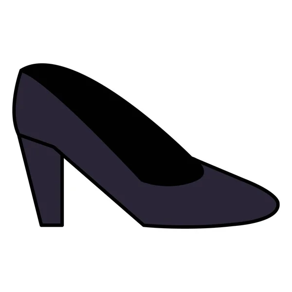 Female heel shoe icon — Stock Vector