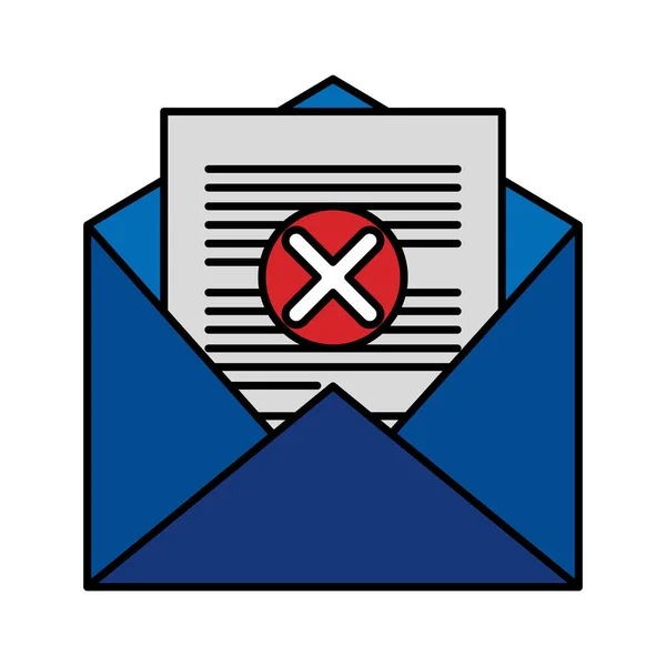 封筒メールの隔離されたアイコン — ストックベクタ