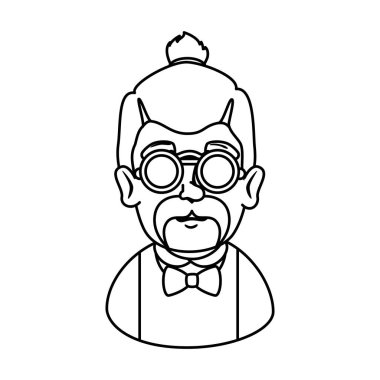 adam hipster bıyık ve gözlük