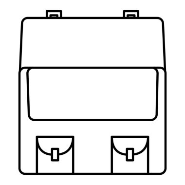 Portföy çanta izole simgesi