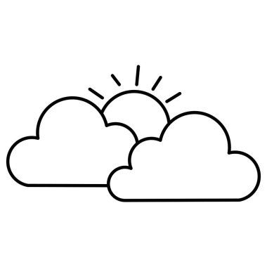 bulutlar gökyüzü güneş ile