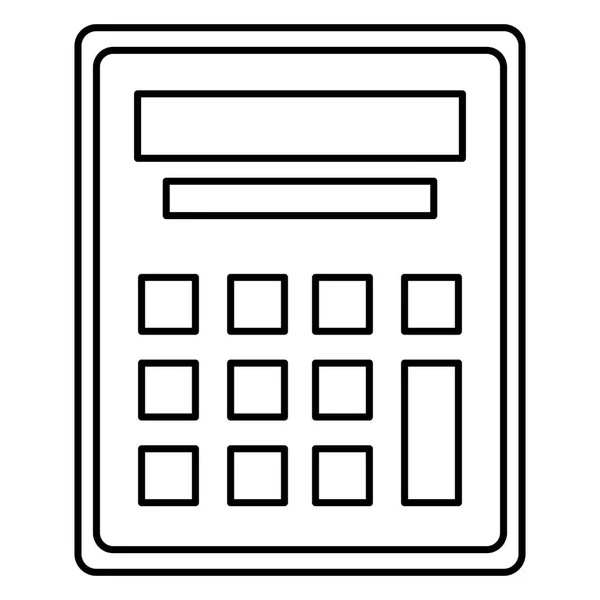 Calculadora matemática dispositivo ícone — Vetor de Stock