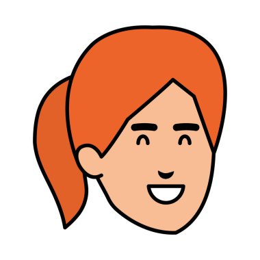 güzel bir kadın baş avatar karakter