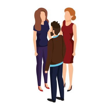 iş insanlar avatarlar karakter grubu