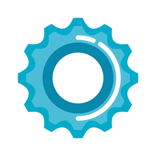 Gear machinery isolated icon — Stock Vector