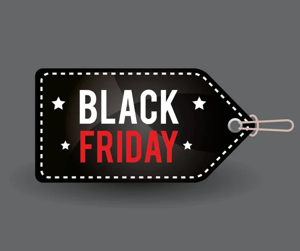 Black friday promotion label — Stock Vector