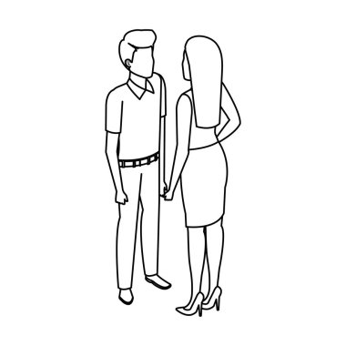 iş çift avatarlar karakter konuşuyor