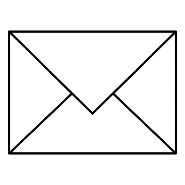 Sobre correo aislado icono — Vector de stock