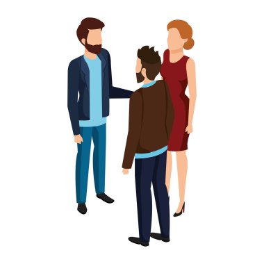 iş insanlar avatarlar karakter grubu