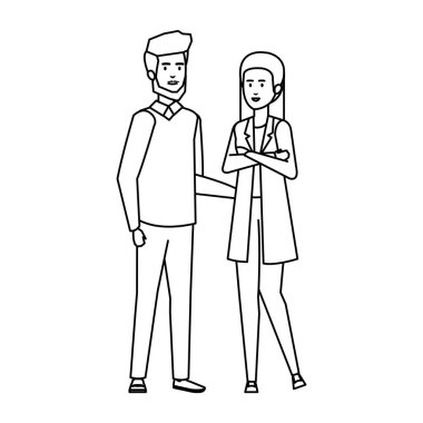 iş çift avatarlar karakter