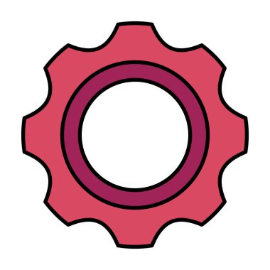 Dişli Makine izole simgesini