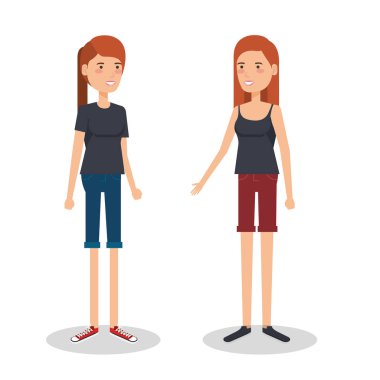 kadın avatarlar karakter grubu