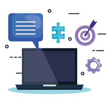 iş pazarlama ile dizüstü bilgisayar