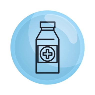 şişe ilaç izole simgesi