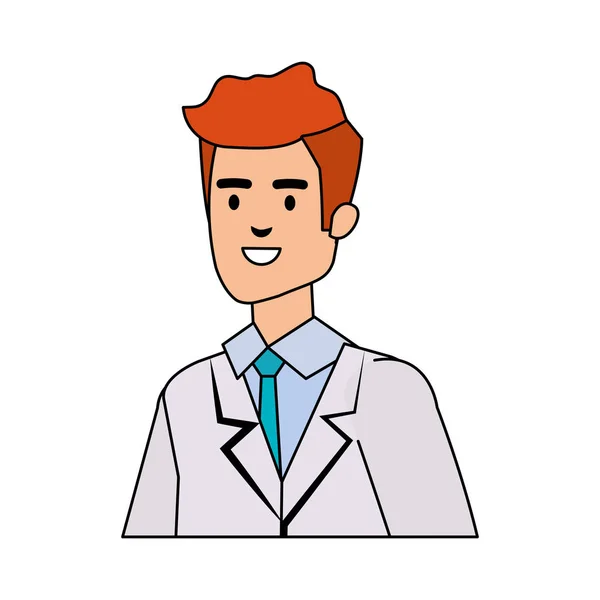 Profesional médico avatar carácter — Vector de stock