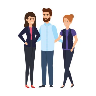 zarif iş insanlar avatarlar karakter