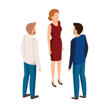 iş insanlar avatarlar karakter grubu