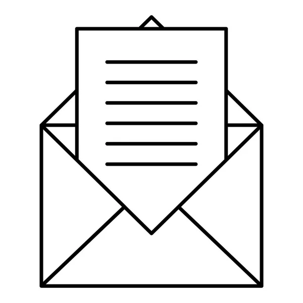 Geïsoleerde postpictogram envelop — Stockvector