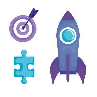 iş pazarlama Icons set