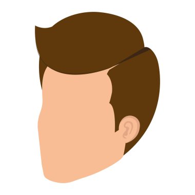 genç adam baş avatar karakter