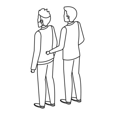 zarif işadamı arka avatar karakter