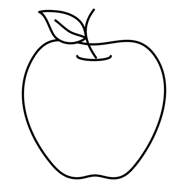 Omena tuoreita hedelmiä kuvake — vektorikuva