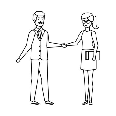 Genç çift avatarlar karakter