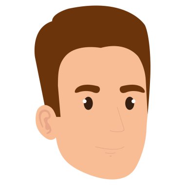 genç adam baş avatar karakter