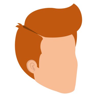 genç adam baş avatar karakter