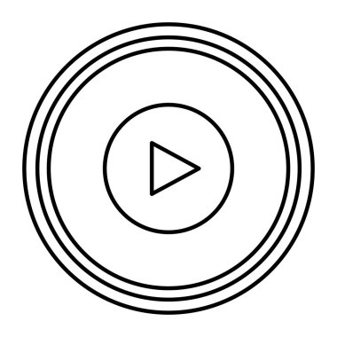 düğme izole simgesi oynamak