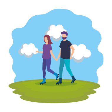 Çift paten karakter