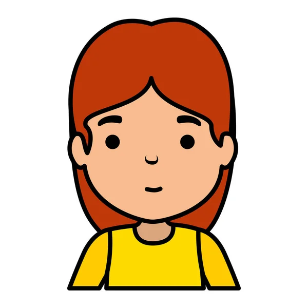 Mignon personnage de petite fille — Image vectorielle