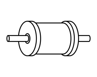 iş parçacığı uçurtma için rulo