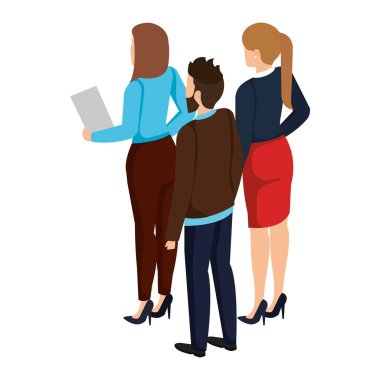 iş insanlar arka avatarlar karakter grubu