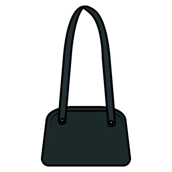 エレガントな女性のハンドバッグのアイコン — ストックベクタ