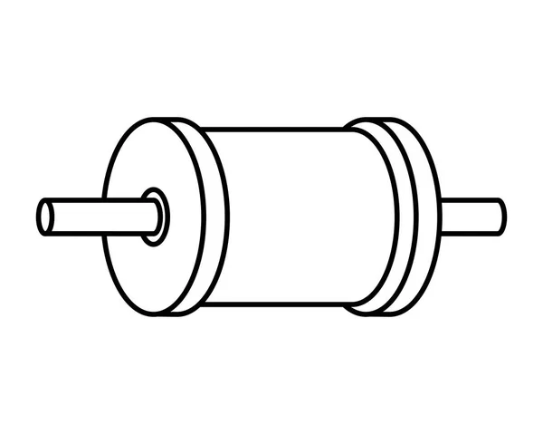 Rolo de fio para pipa — Vetor de Stock