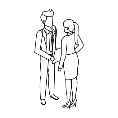 iş çift avatarlar karakter konuşuyor