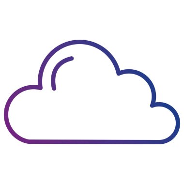 bulut gökyüzü izole simgesi