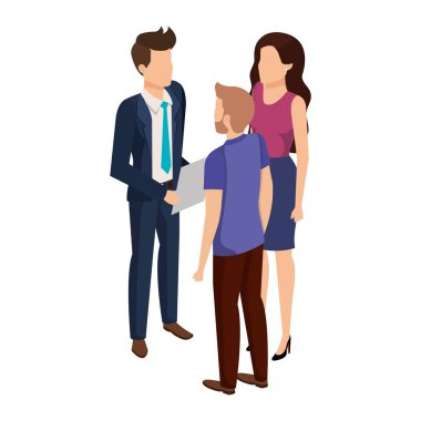 iş insanlar avatarlar karakter grubu