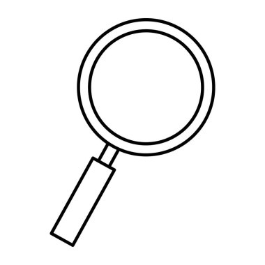 Büyüteç izole simgesini