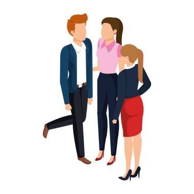 iş insanlar avatarlar karakter grubu